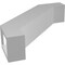 Ekena Millwork 3-in. W x 12-in. D x 12-in. H Burlington Architectural Grade PVC Knee Brace BRCP03X12X12BUR - alternate 4
